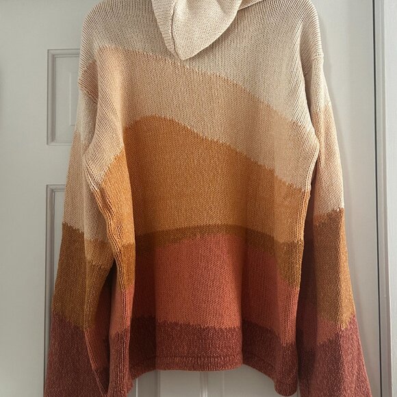 Beach Surf Sweater Hoodie - Marled Mountains -  Lg - Picture 9 of 11